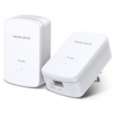 MERCUSYS 1000 MBPS HIGH-SPEED TRANSFER RATE - FAST AND STABLE TRANSMISSIONS WITH ADVANCED HOMEPLUG AV2 SUPER-FAST WIRED CONNECTION - A GIGABIT PORT PROVIDES HIGH-SPEED INTERNET TO PCS, IPTVS, AND GAME CONSOLES (Espera 4 dias)